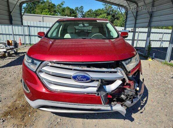 2FMPK3K84GBB76650 2016 FORD EDGE Red Widok z przodu