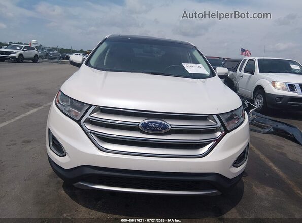 2FMPK3K85GBB29868 2016 FORD EDGE White Instrument cluster view