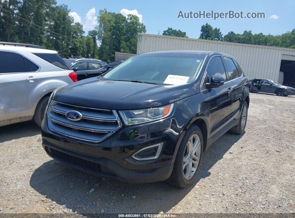 2FMPK3K85JBC32974 2018 FORD EDGE Black წინა მარცხენა ხედი სამი მეოთხედიდან