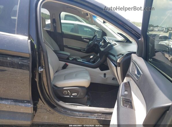 2FMPK3K85JBC32974 2018 FORD EDGE Black წინა სალონის ხედი