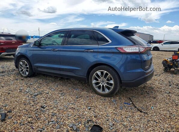 2FMPK3K85JBC51993 2018 FORD EDGE Blue Tył lewy