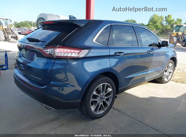 2FMPK3K86JBB03013 2018 FORD EDGE Blue Հետևի աջ