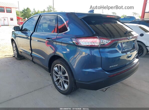 2FMPK3K86JBB03013 2018 FORD EDGE Blue Հետևի ձախ
