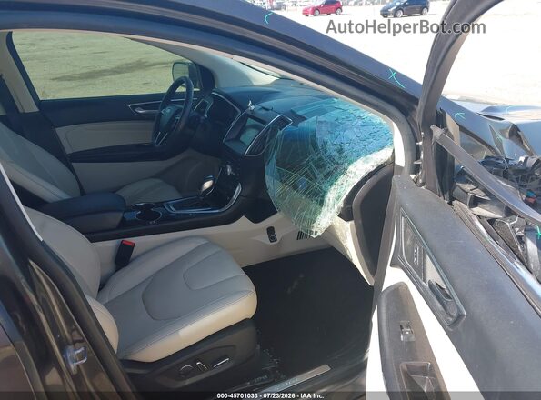2FMPK3K86JBB12018 2018 FORD EDGE Gray Widok wnętrza z przodu