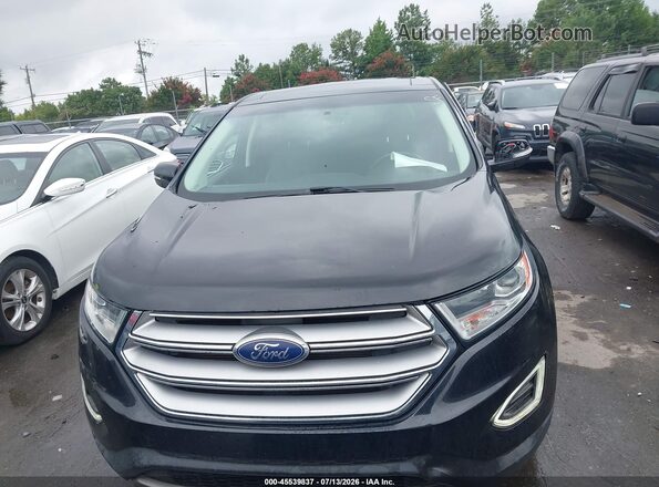 2FMPK3K86JBB80092 2018 FORD EDGE Black ხელსაწყოთა პანელის ხედი