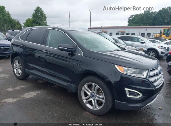 2FMPK3K86JBB80092 2018 FORD EDGE Black უკანა სალონის ხედი