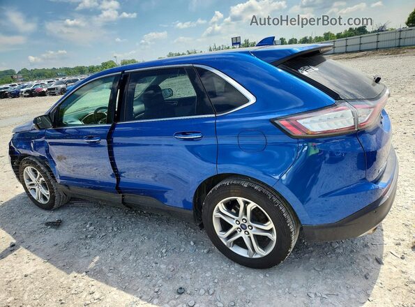 2FMPK3K87JBC51591 2018 FORD EDGE Синий Задняя левая четверть