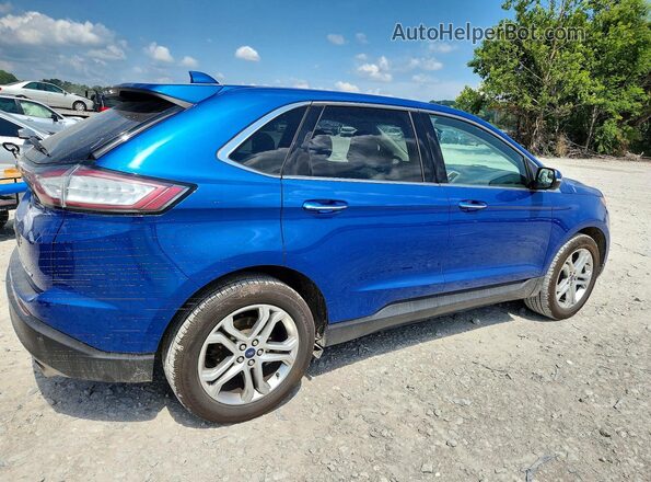 2FMPK3K87JBC51591 2018 FORD EDGE Синий Задняя правая четверть