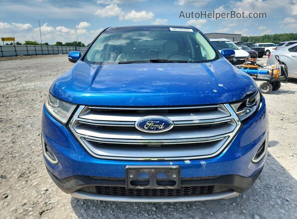 2FMPK3K87JBC51591 2018 FORD EDGE Синий Вид спереди