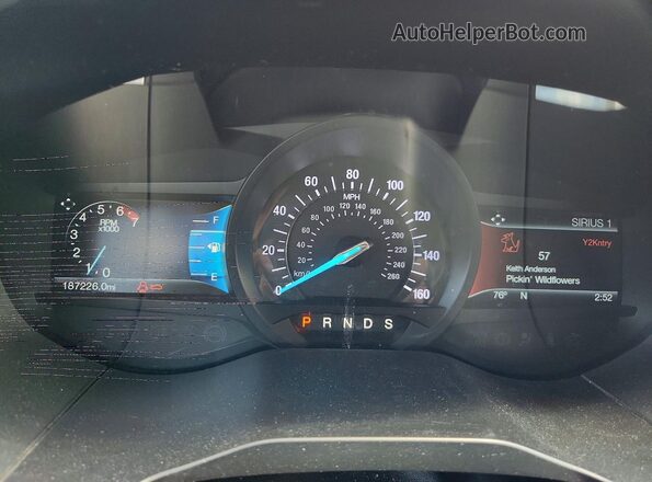 2FMPK3K87JBC51591 2018 FORD EDGE Синий Вид щитка приборов
