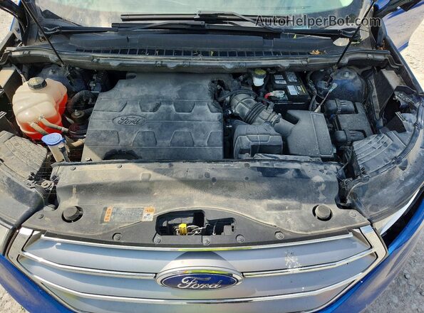 2FMPK3K87JBC51591 2018 FORD EDGE Синий Вид задней части салона
