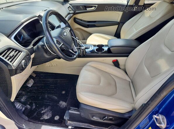 2FMPK3K87JBC51591 2018 FORD EDGE Синий Вид салона спереди