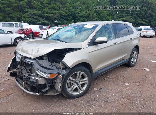2FMPK3K88JBB22775 2018 FORD EDGE Silver Vista tres cuartos delantera izquierda