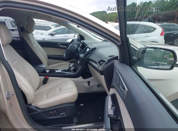 2FMPK3K88JBB22775 2018 FORD EDGE Silver Vista interior delantera