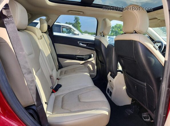 2FMPK3K88JBC30572 2018 FORD EDGE Red Вид задньої частини салону