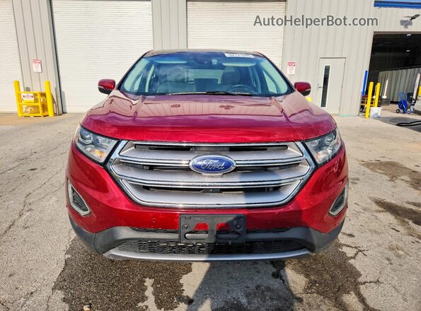 2FMPK3K88JBC30572 2018 FORD EDGE Red Вид спереду