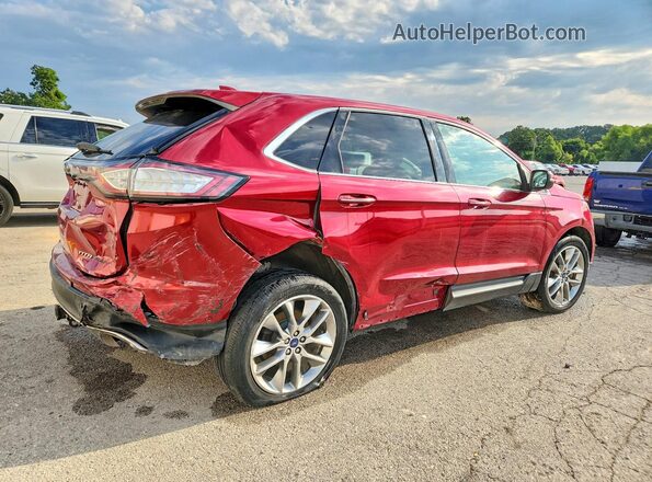 2FMPK3K88JBC30572 2018 FORD EDGE Red Задня права чверть