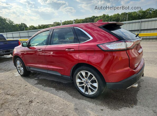 2FMPK3K88JBC30572 2018 FORD EDGE Red Задня ліва чверть