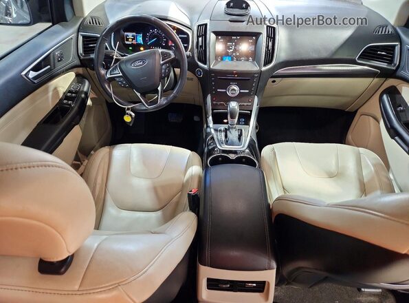 2FMPK3K89JBC32976 2018 FORD EDGE Black Առջևի վահանակի տեսք