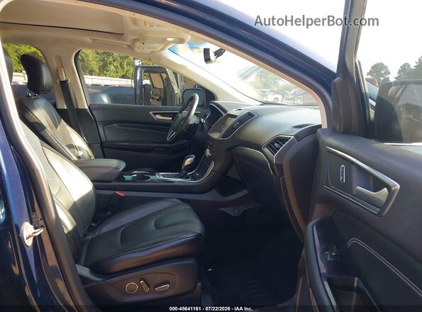2FMPK3K8XHBB10475 2017 FORD EDGE Blue Widok wnętrza z przodu