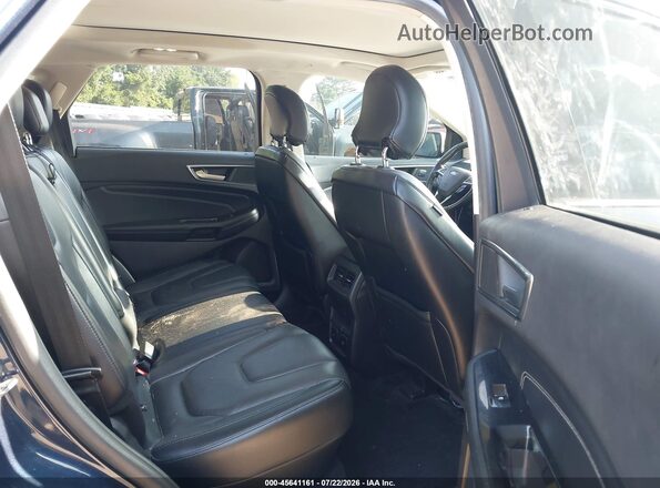 2FMPK3K8XHBB10475 2017 FORD EDGE Blue Widok naklejki z numerem VIN