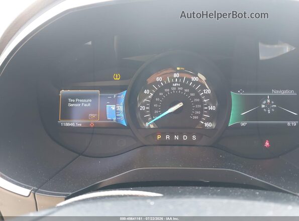 2FMPK3K8XHBB10475 2017 FORD EDGE Blue Widok tylnych siedzeń