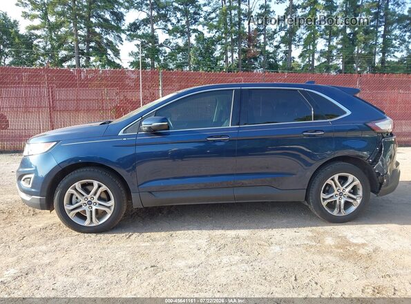 2FMPK3K8XHBB10475 2017 FORD EDGE Blue Widok wnętrza 360 stopni