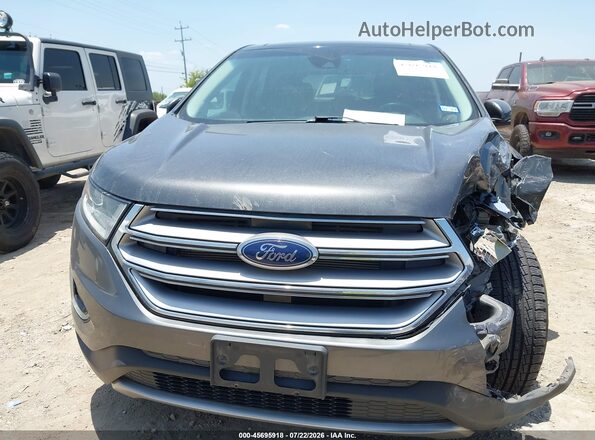 2FMPK3K8XJBC28533 2018 FORD EDGE Серый Вид задней части салона
