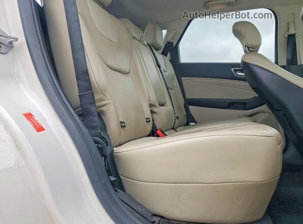 2FMPK3K90GBC11239 2016 FORD EDGE White უკანა სალონის ხედი