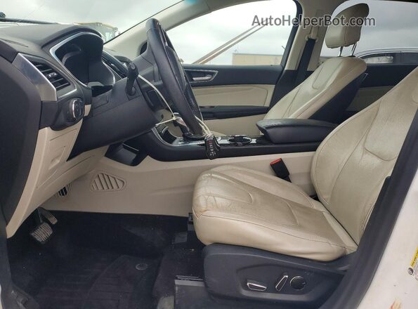 2FMPK3K90GBC11239 2016 FORD EDGE White წინა სალონის ხედი