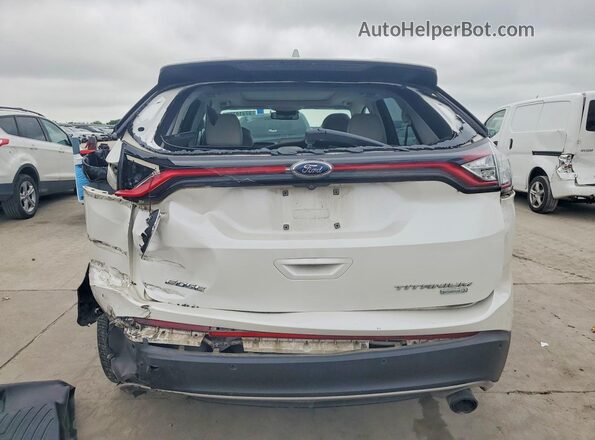 2FMPK3K90GBC11239 2016 FORD EDGE White უკანა ხედი