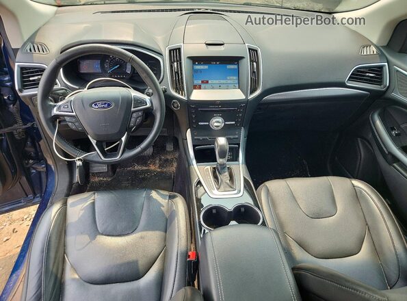 2FMPK3K90HBB72010 2017 FORD EDGE Blue Առջևի վահանակի տեսք