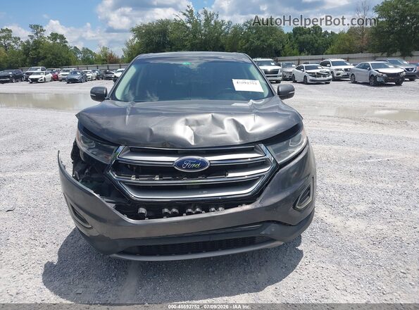 2FMPK3K90HBB75988 2017 FORD EDGE Gray Widok zestawu wskaźników
