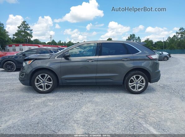 2FMPK3K90HBB75988 2017 FORD EDGE Gray Widok wnętrza 360 stopni