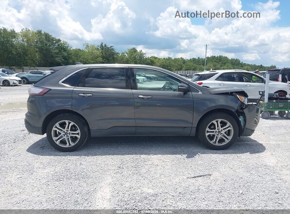 2FMPK3K90HBB75988 2017 FORD EDGE Gray Widok wnętrza z tyłu