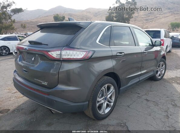 2FMPK3K90HBB91219 2017 FORD EDGE Gray Задня права чверть