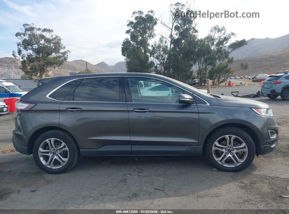 2FMPK3K90HBB91219 2017 FORD EDGE Gray Вид задньої частини салону