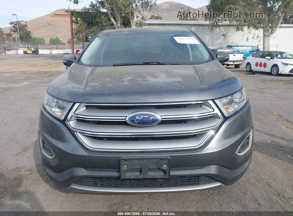 2FMPK3K90HBB91219 2017 FORD EDGE Gray Вид щитка приладів