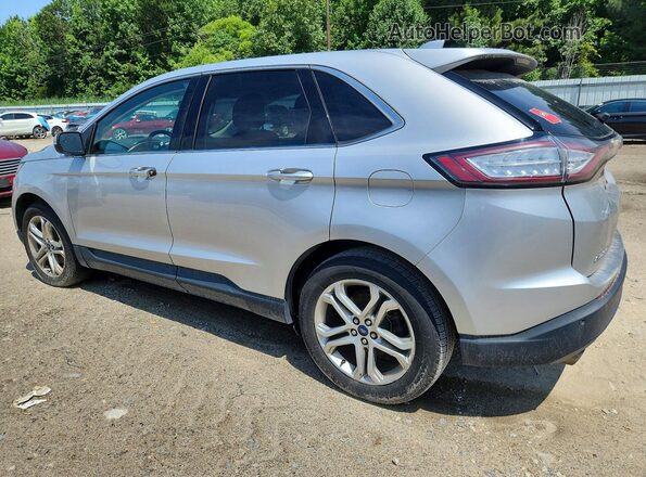 2FMPK3K90JBB08166 2018 FORD EDGE Silver Задня ліва чверть