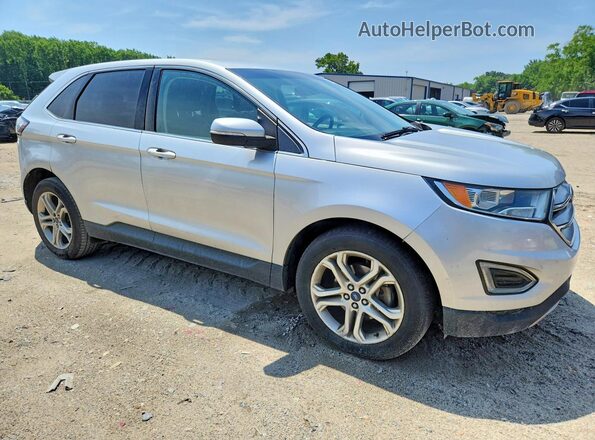 2FMPK3K90JBB08166 2018 FORD EDGE Silver Передня права чверть