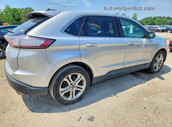2FMPK3K90JBB08166 2018 FORD EDGE Silver Задня права чверть