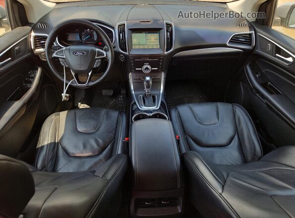 2FMPK3K90JBB08166 2018 FORD EDGE Silver Вид панелі приладів
