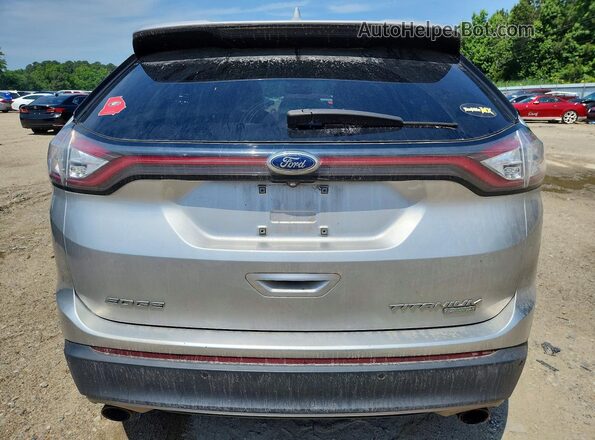 2FMPK3K90JBB08166 2018 FORD EDGE Silver Вид ззаду