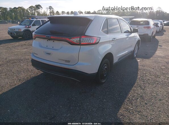 2FMPK3K90JBC30459 2018 FORD EDGE Белый Задняя правая четверть