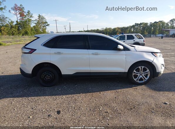 2FMPK3K90JBC30459 2018 FORD EDGE Белый Вид задней части салона
