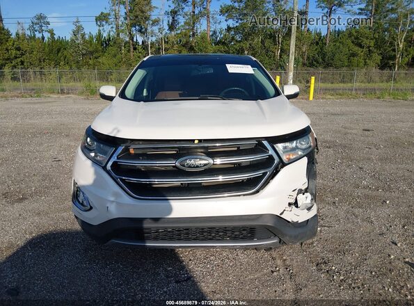 2FMPK3K90JBC30459 2018 FORD EDGE Белый Вид щитка приборов