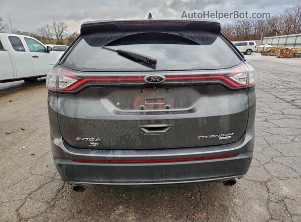 2FMPK3K91GBB13563 2016 FORD EDGE Gray Widok z tyłu