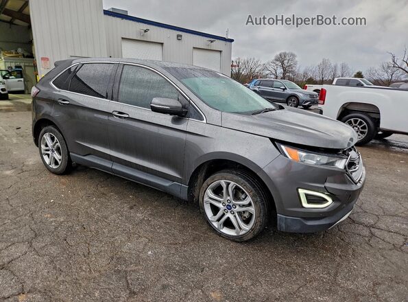 2FMPK3K91GBB13563 2016 FORD EDGE Gray Przód prawy