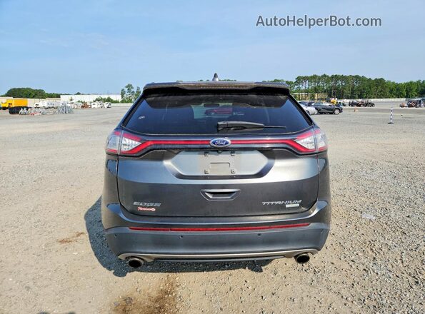 2FMPK3K91GBB48619 2016 FORD EDGE Gray Widok z tyłu