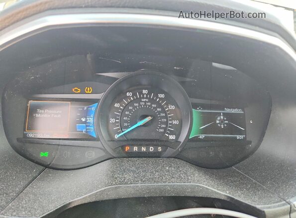 2FMPK3K91GBB48619 2016 FORD EDGE Gray Widok zestawu wskaźników
